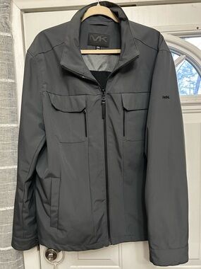 Michael Kors Men’s Charcoal Gray Performance Zip Jacket